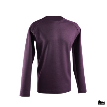 Herrenpullover Ron aus Bio Merinowolle pflaumenrot